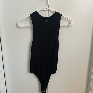 Black Sleeveless Bodysuit